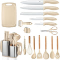 Utensil Sets,18-Piece Silicone Cooking Utensils and Kitchen Accessories with Holder,Mousse